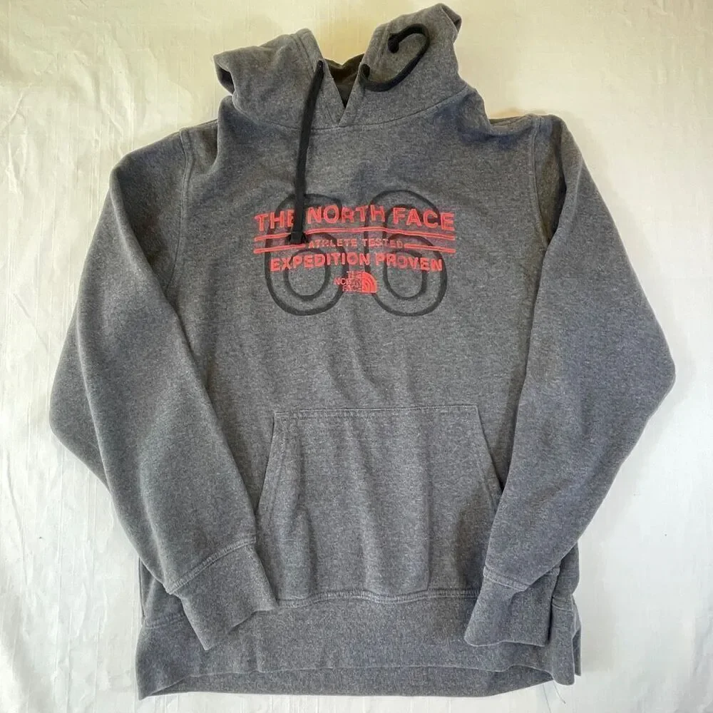 The North Face Gray Athlete Tested Expedition Proven Pullover Hoodie Size Large